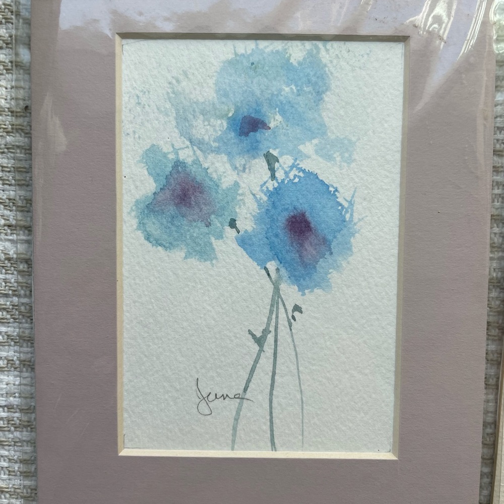 Original water colors by June. Lot of three - Picture 2 of 5